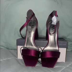Worthington Pink Heels with Ankle Strap